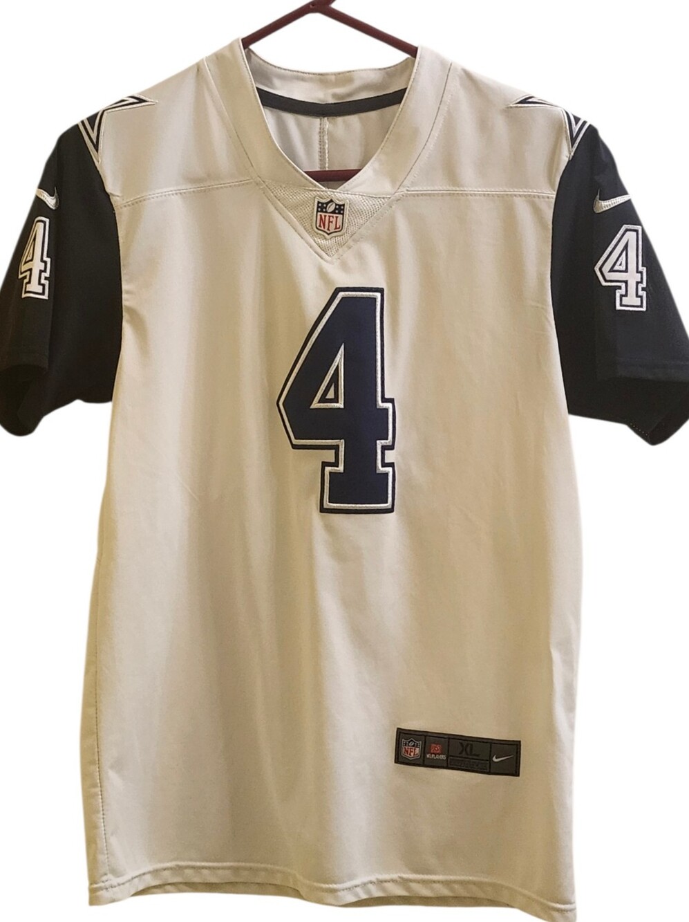 ​Nike NFL Dallas Cowboys Dak Prescott #4 Jersey White Navy XL